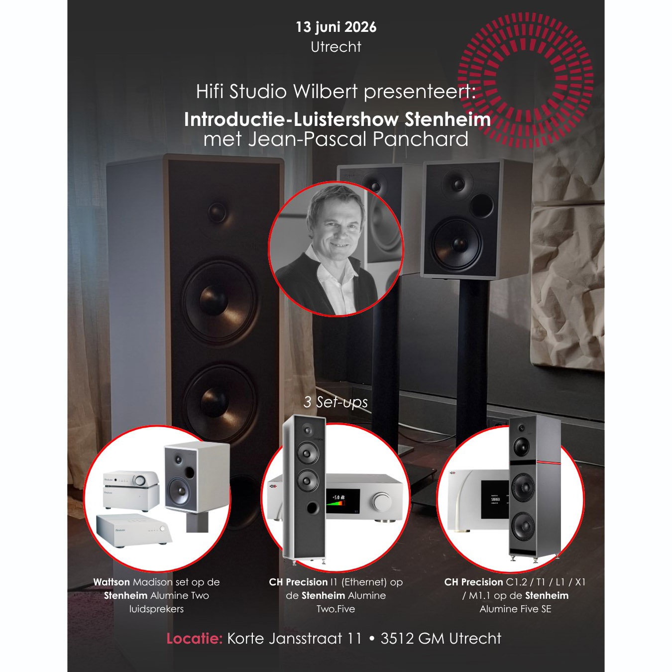 13 Juni 2026 Introductie-Luistershow Stenheim Luidsprekers met Jean-Pascal Panchard